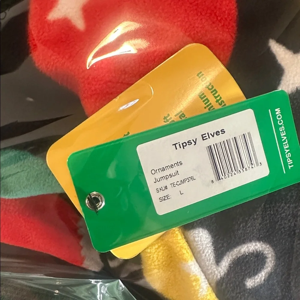 Tipsy Elves Christmas Onesies Unisex Adults Ornament Jumpsuit One Piece Cozy - Picture 5 of 5